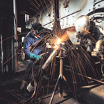 Man welding